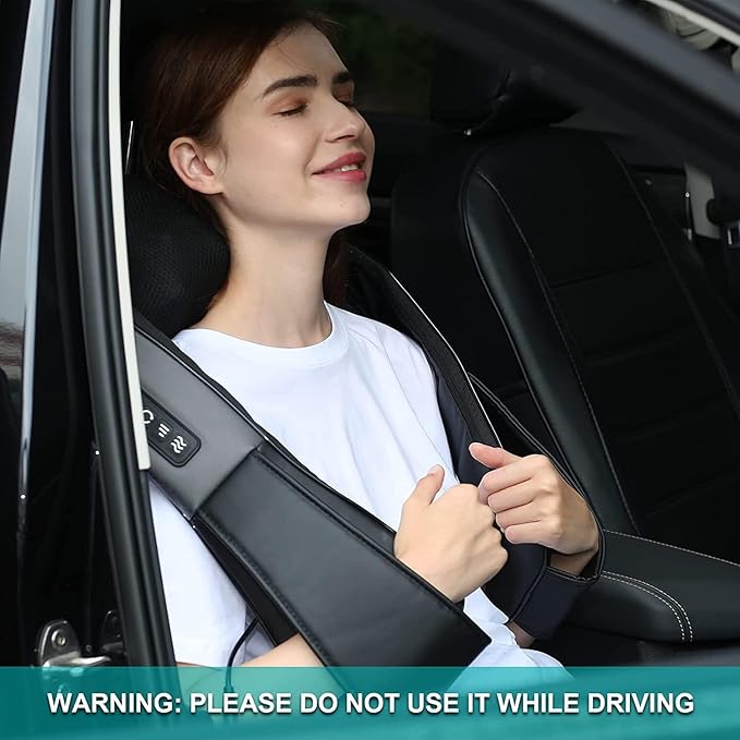 cotsoco Neck Massager, Shiatsu Neck and Back Massager with Heat for Pain Relief, Deep Tissue 3D Kneading Massage Pillow, Relaxation Gifts for Men and Women, Gifts for Dad, Elderly, Wife(Dark Gray)