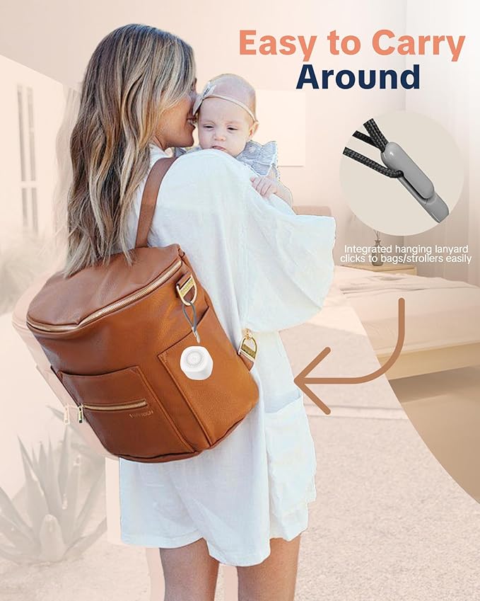 Travel White Noise Sound Machine 20 Sounds, Portable Sound Machine for Adults Sleep, Mini Sleep Aid with Adjustable Volume, 3 Timers, Colorful Night Light, Rechargeable for Baby, Home, Registry Gift