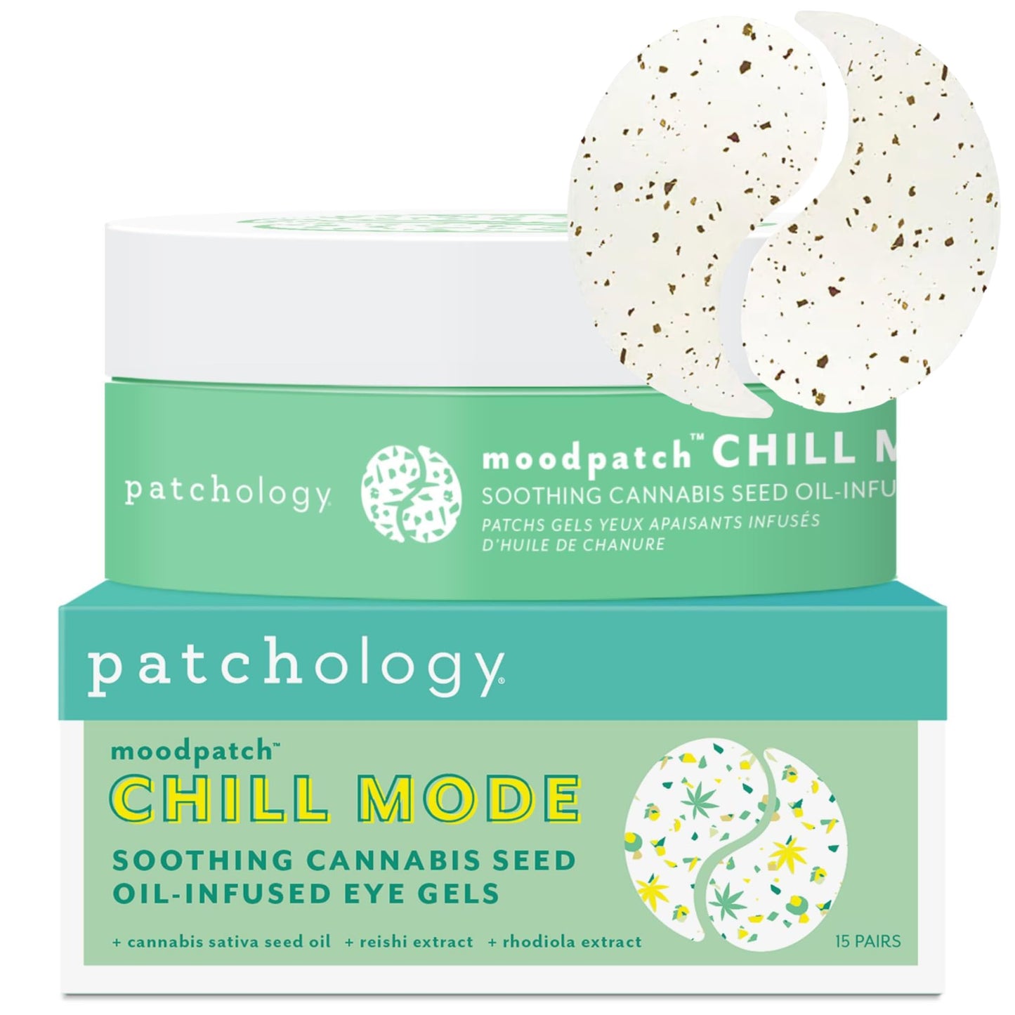 Patchology Chill Mode Under Eye Patches – Oil-Infused Gel Masks, Ideal for Puffy Eyes, Dark Circles & Wrinkles – Depuffer Pads for Puffy Eyes, Hydration & Refreshing Skin – 15 Count