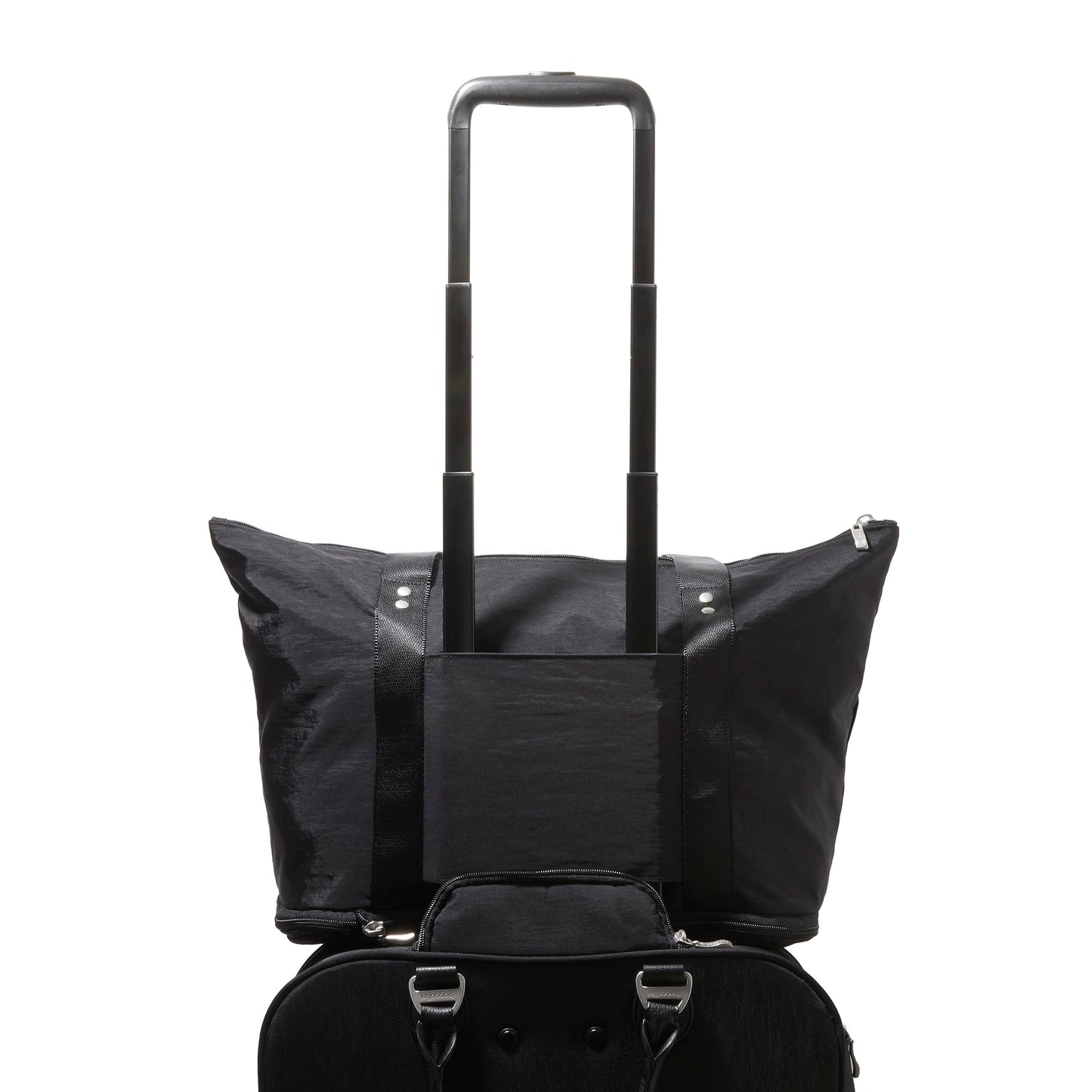 Baggallini Women's Carryall Expandable Packable Tote, Black