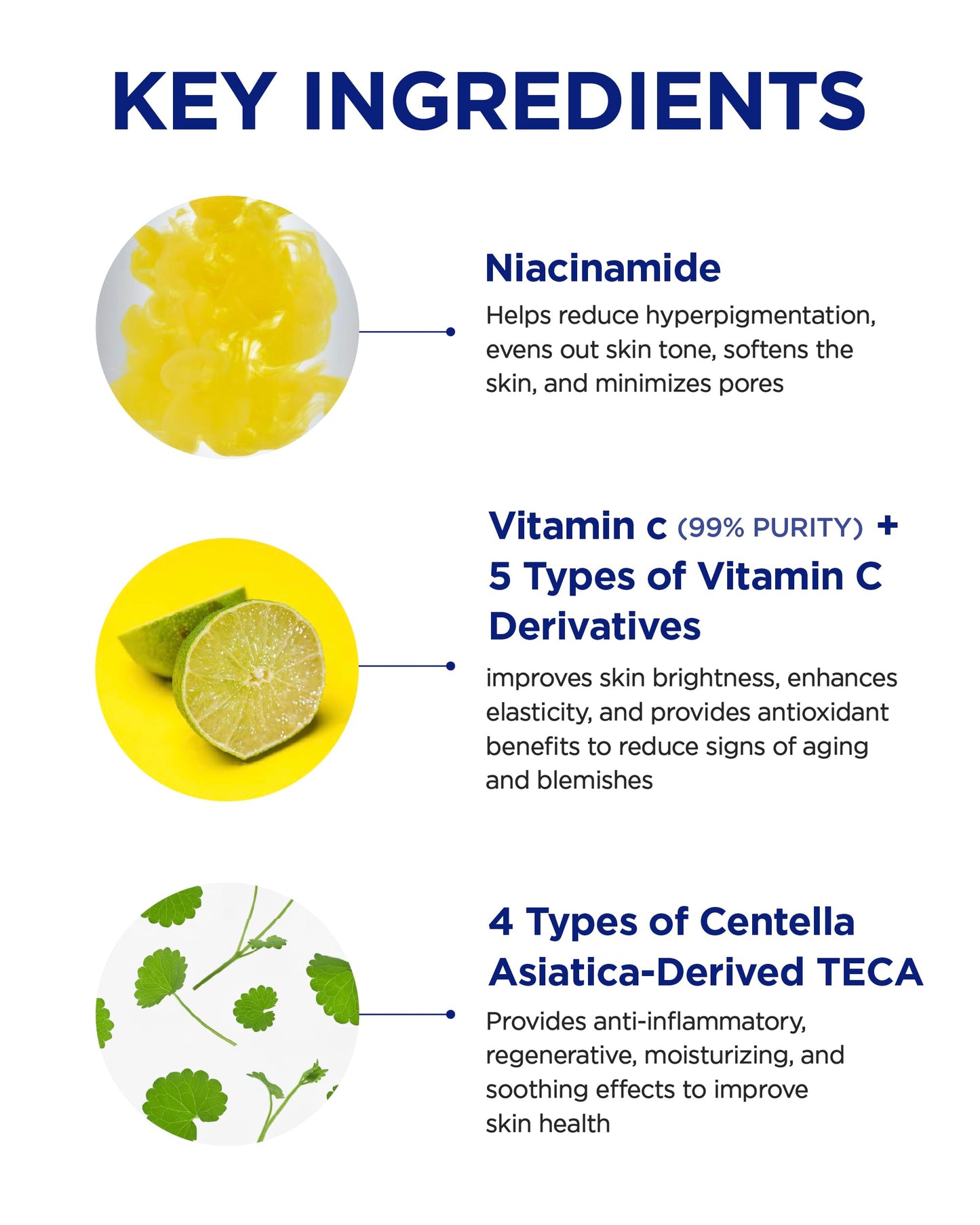 CKD Vita C Teca Blemish Shot Face Gel Mask with Vitamin C & Centella Asiatica (5ea) - Korean Hydrogel Mask for Glass Glow Skin, Dark Spot and Blemish Korean Skincare Routine