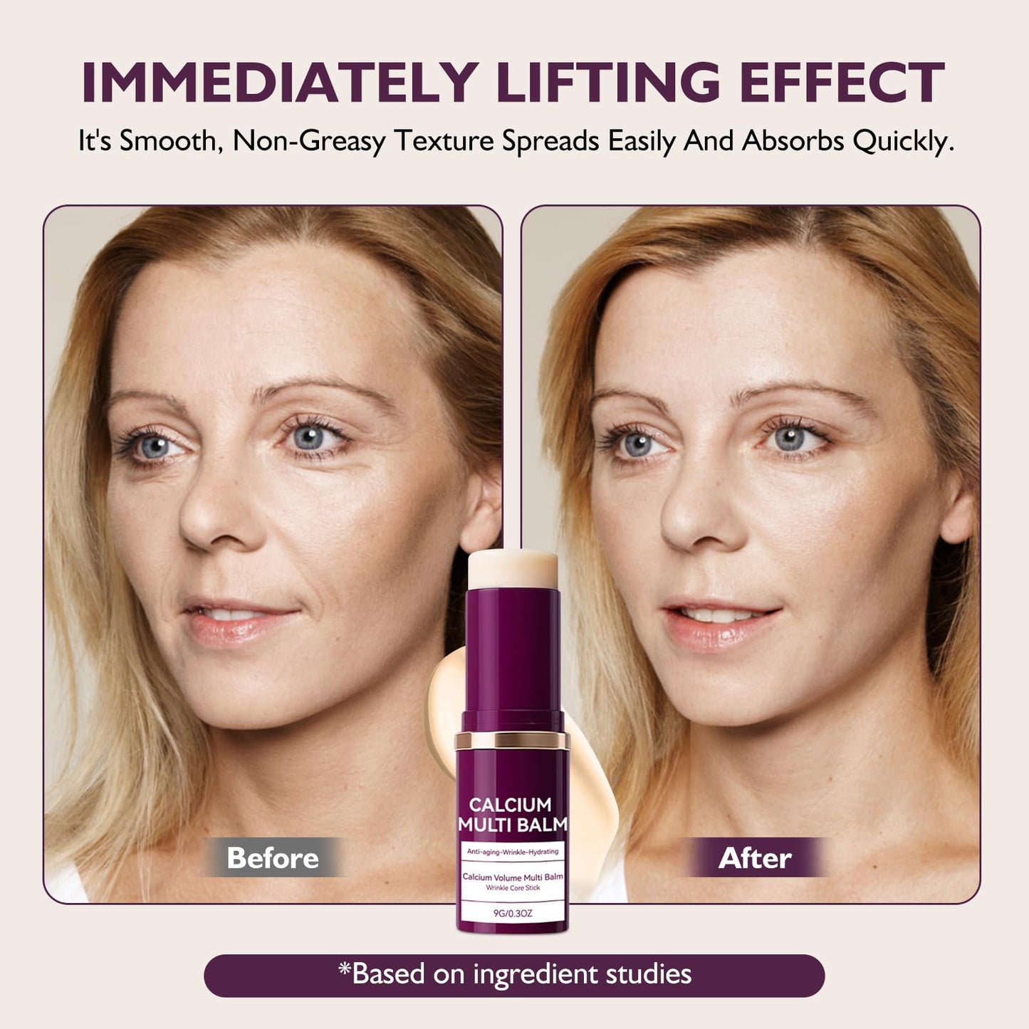 Calcium Volume Multi Balm, Wrinkle Core Stick, Collagen Moisturing Stick, Cemenrete Calcium Multi Balm Anti-aging, Sagging, Wrinkles(2PCS)