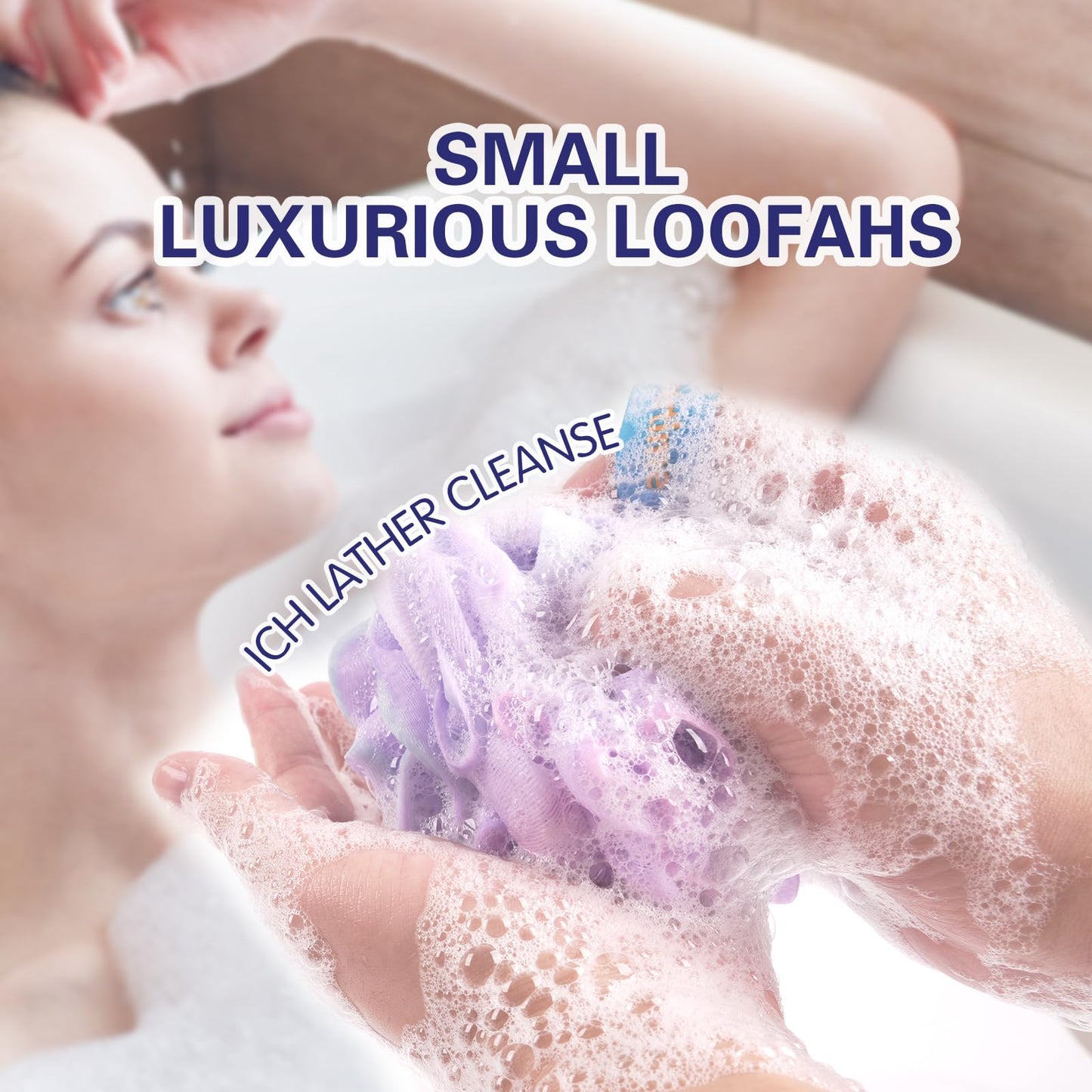 20 Pack Mini Shower Loofah Bath Sponge 20G, Soft Travel Size Nylon Mesh Puff for Body Wash, Loofah Shower Exfoliating Scrubber Pouf for Women and Men, Full Cleanse, Beauty Bathing Accessories