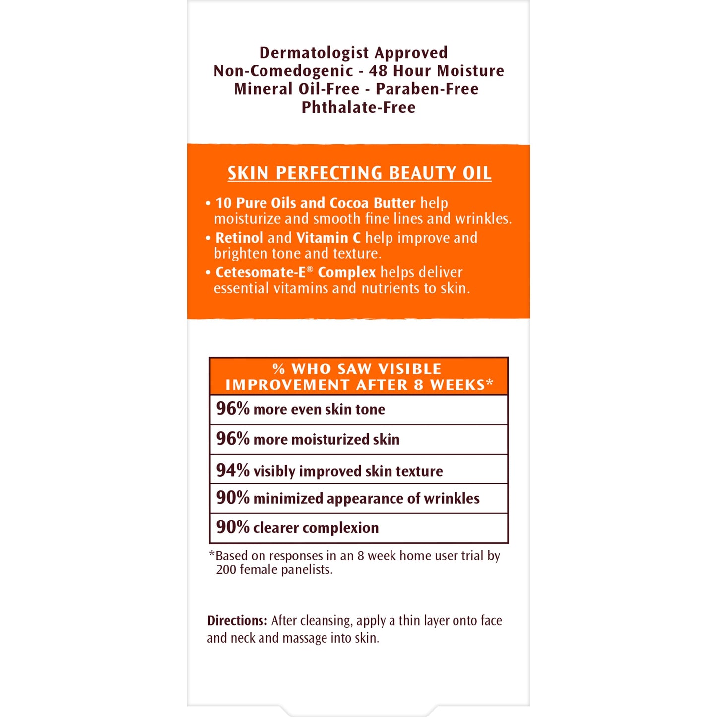 Palmer's Cocoa Butter Formula Moisturizing Skin Therapy Oil for Face with Vitamin E, C & 10 Pure Facial Oils Blend, Rosehip Oil Fragrance, 1 Ounce