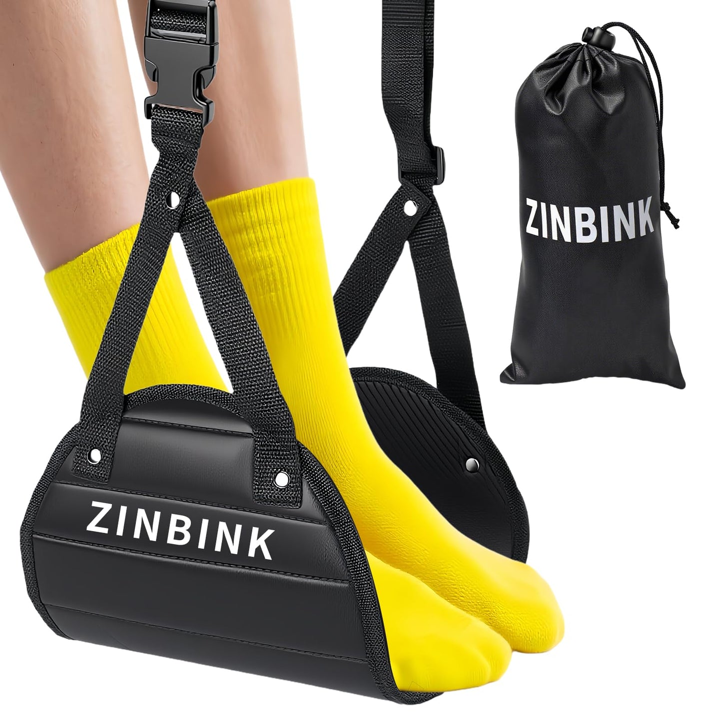 Airplane Foot Hammock, Portable Foot Hammock for Plane Travel to Relax Your Feet, Plane Travel Essentials Comfy Foot Rest Hanger Plane Footrest for Long Trip