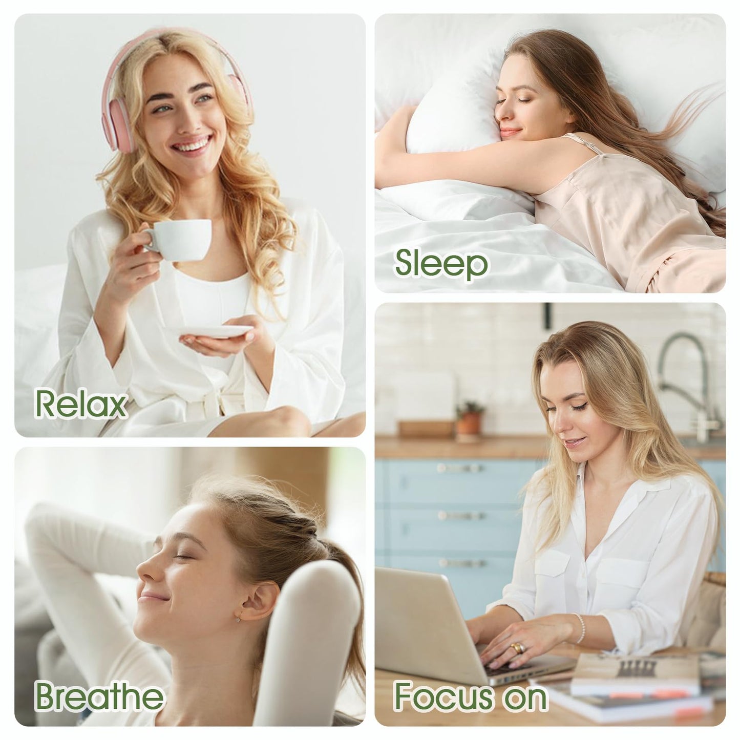 Essential Oils Roll On Set 6 Pack - (Relax, Sleep, Balance,Breathe, Focus on, Happiness) Aromatherapy Oil with Roller Ball, Essential Oils Blends for Skin - Relaxation Gift for Women and Men