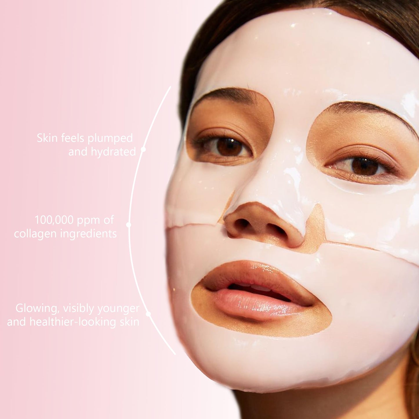 Puerfe 4 Pack Bio-Collagen Face Mask, Deep Hydrating Overnight Hydrogel Mask, Women's Skincare Facial Treatments & Masks, Pore Minimizing, Elasticity Improvement