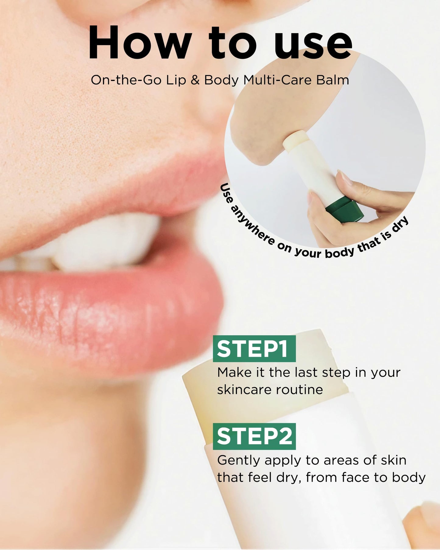 EASYDEW Barrier Lip & Multi Balm – Hydrating and Soothing Multi-Care Stick for Lips, Face, Neck and Body - EGF Peptide, Hyaluronic Acid, Elastin, Collagen, Panthenol - All in One Moisturizer, 0.34 oz.