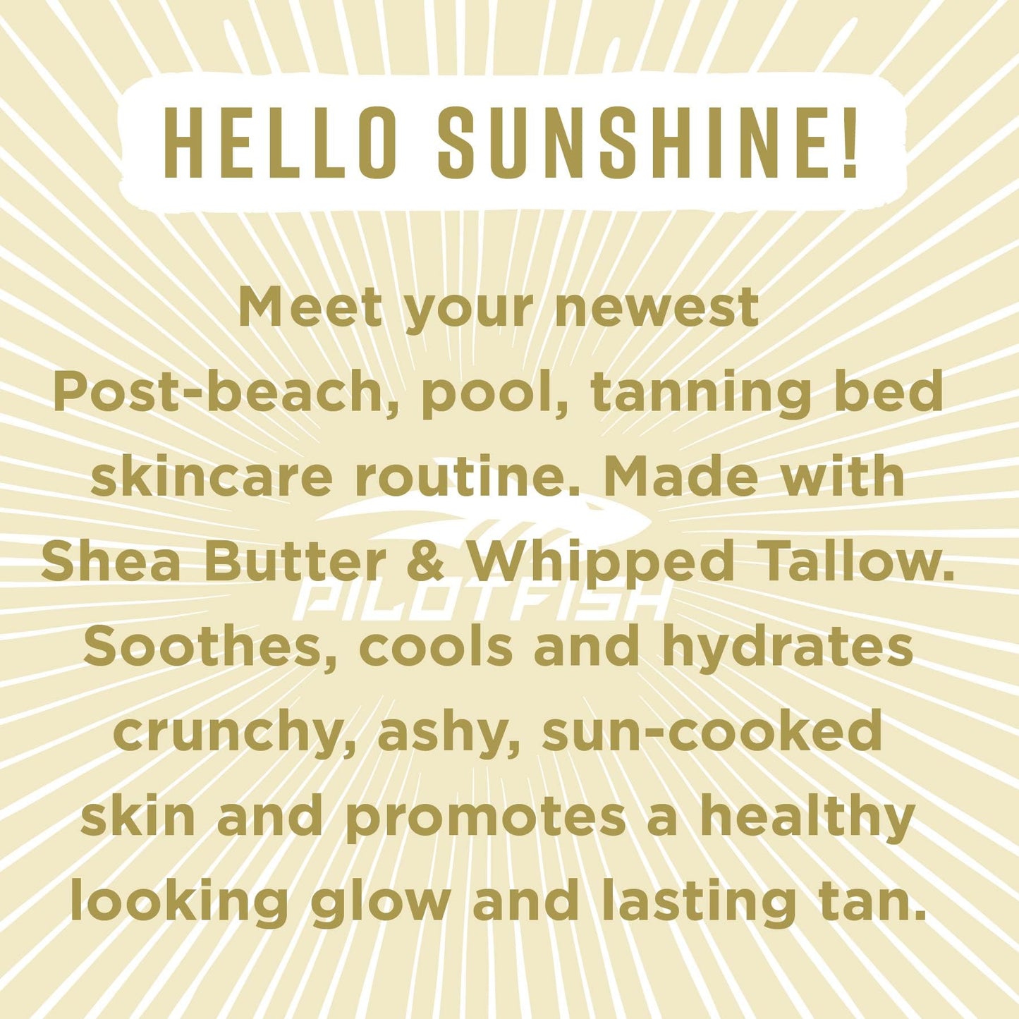 Sun & Done Whipped Beef Tallow for Skin - After Sun Care with 7 Simple Ingredients Including Shea Butter & Cucumber | Sun Burn Healing Cream, After Tanning Lotion, After Sun Lotion, Gel, Moisturizer