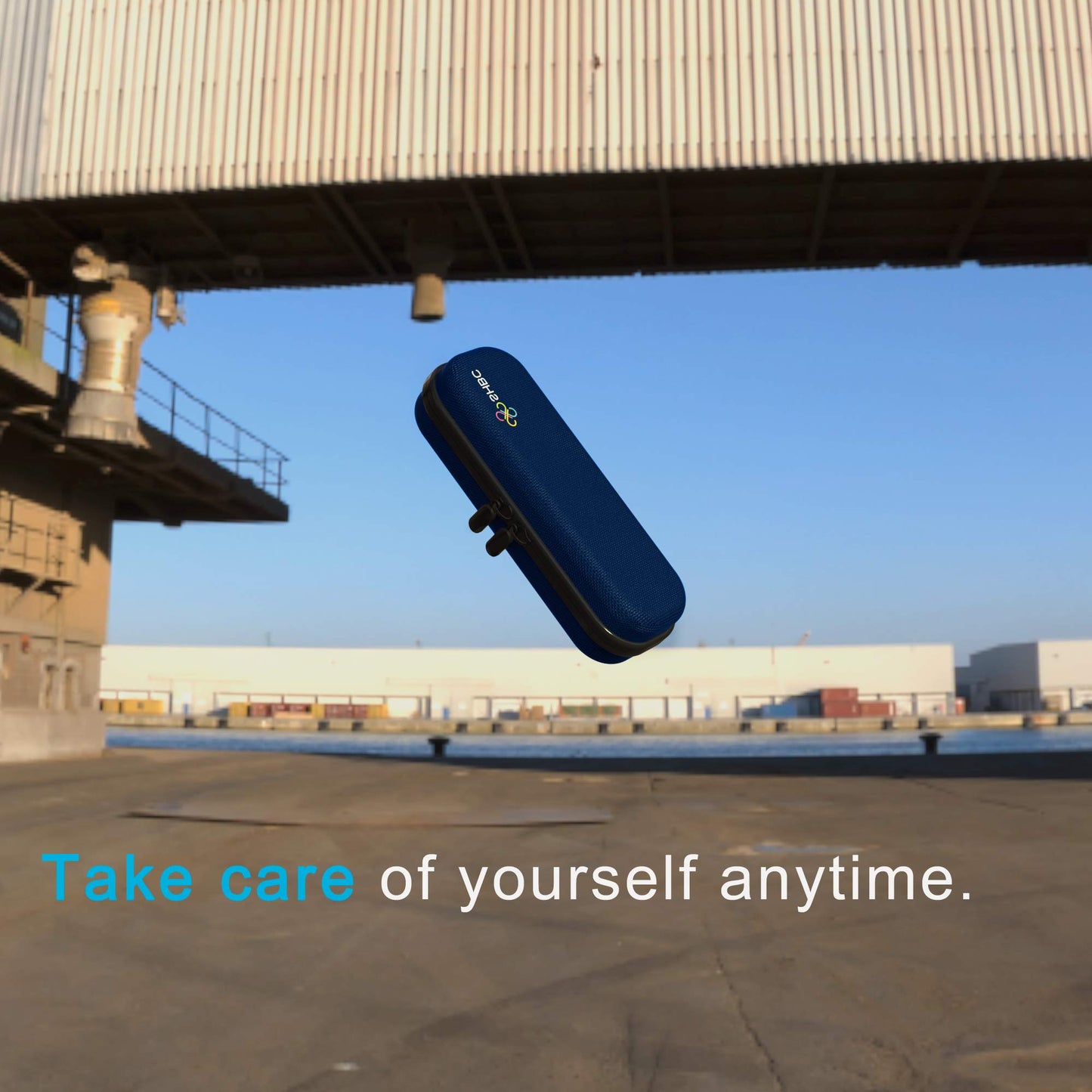 SHBC Compact Insulin Cooler Travel case for Diabetics Carrying On, Working, Office, etc. Well-Organized Small Bag for Medication Cooling Insulation Epi Pen Carrying Case with One Ice Pack Blue