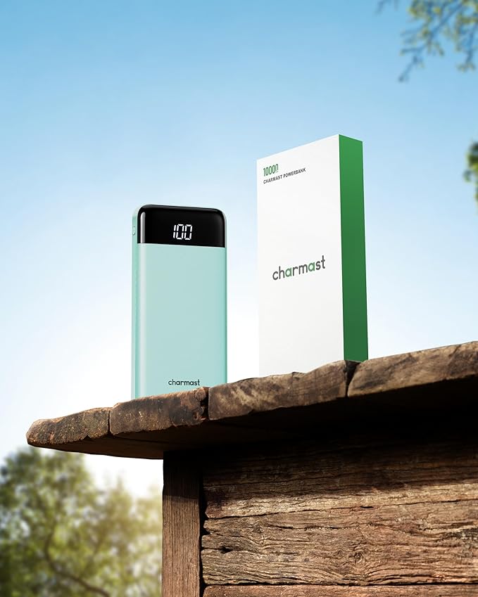 charmast Portable Charger with Built in Cables, Power Bank with Cords Wires, Slim 10000mAh Travel Battery Pack 6 Outputs 3 Inputs 3A Fast Charging for Samsung Google Pixel LG Moto iPhone iPad