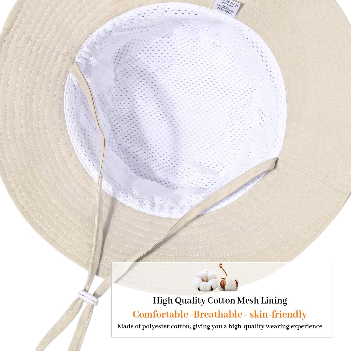 Women Wide Brimmed Sun Hat,Summer Foldable Beach Bucket Hat with UV Protection for Women Young Girls White