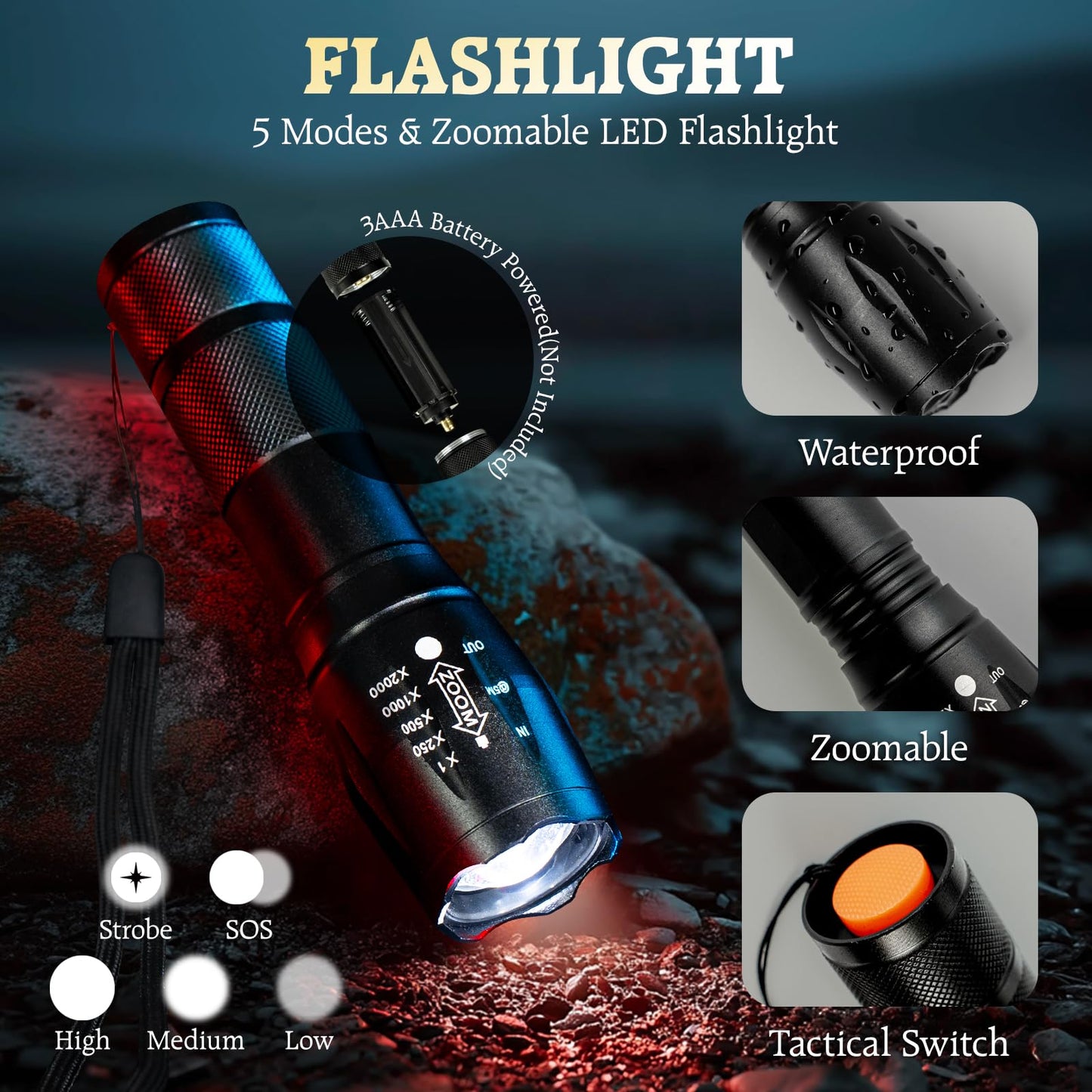 HN HAIINAA Birthday Gifts Baskets for Men, Cool Camping Gift Sets for Guys, Son, Brother, Boyfriend, Dad, Husband, Fathers Day Christmas Men Gifts Ideas