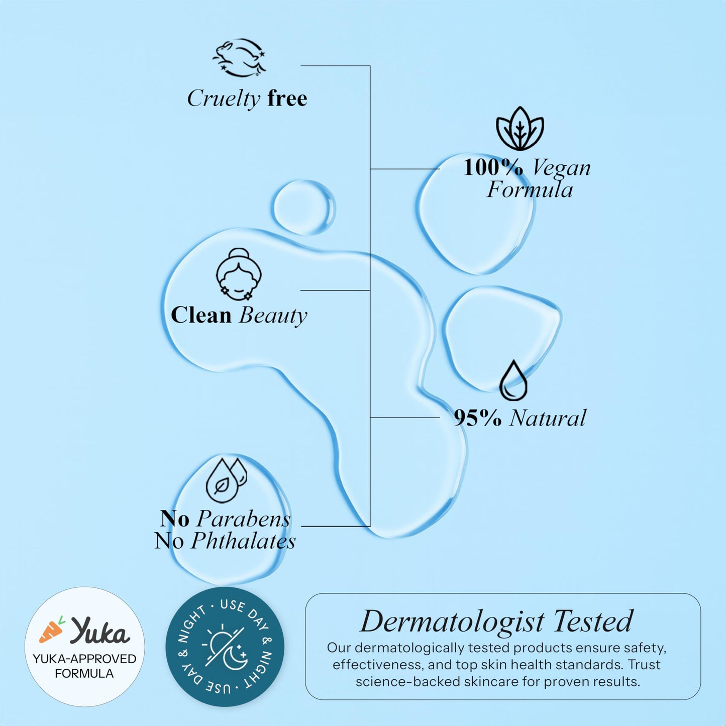 Radiant Aura Facial Serum with Hyaluronic Acid & Ceramide - Dermatologist Tested Korean Serum for Glowing Skin - Hydrating, Calming & Skin Barrier Repair - Suitable for Sensitive Skin - 2 Fl. Oz