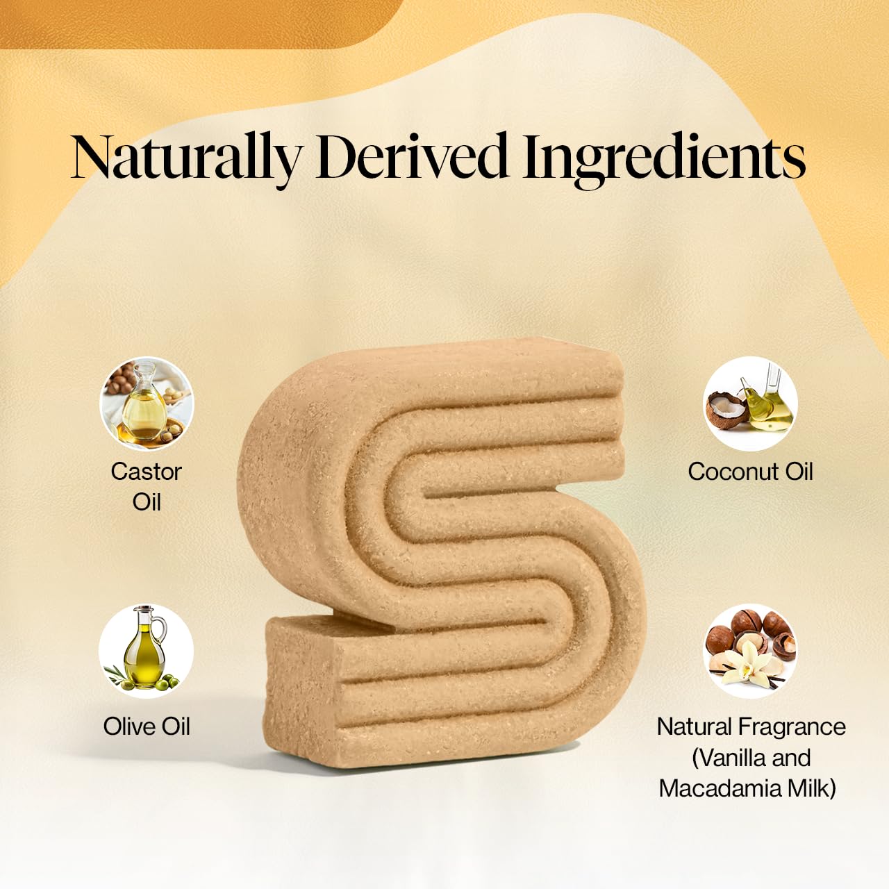 Kitsch Coconut Oil Shampoo Bar - Hydrate & Soften Dry Damaged Hair - Deep Moisturizing Curly Hair Shampoo - Safe Shampoo for Color Treated Hair - Silicone, Paraben & Sulfate Free - 3.2 oz