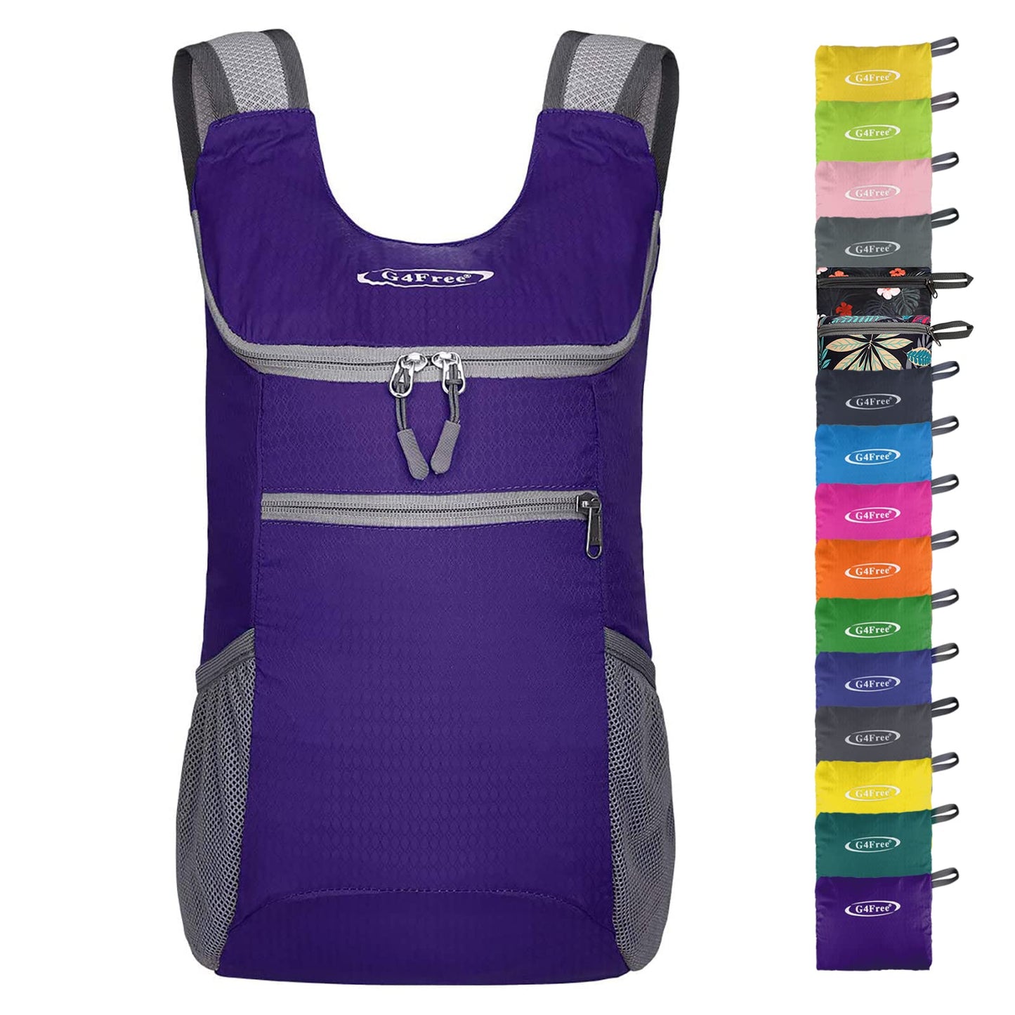 G4Free Lightweight Packable Hiking Backpack for Men Women Small Hiking Daypacks Foldable Shoulder Pack Casual Outdoor Bag 11L