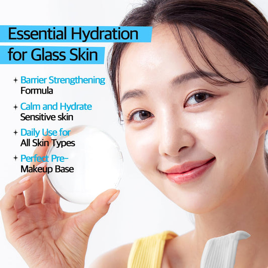 Ceramide Panthenol Barrier Support Serum 1.69 fl oz - Deep Hydration & Soothing for Dry & Sensitive Skin, Barrier Repair with 8 Types of Hyaluronic Acid, Korean Skincare