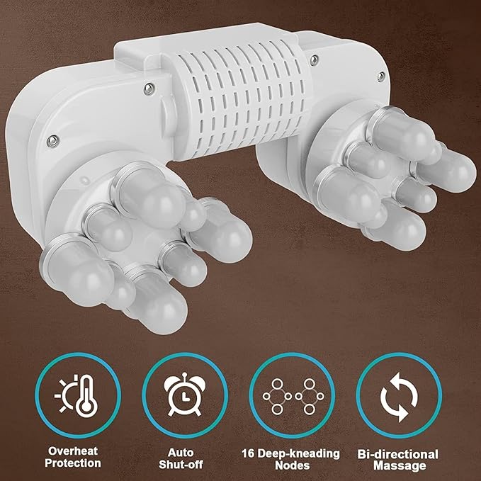 cotsoco Neck Massager, Shiatsu Neck and Back Massager with Heat for Pain Relief, Deep Tissue 3D Kneading Massage Pillow, Relaxation Gifts for Men and Women, Gifts for Dad, Elderly,Wife(Teal)