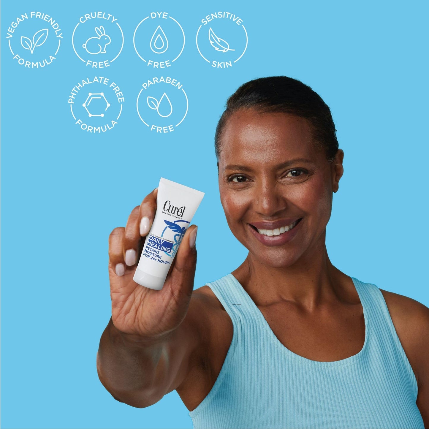 Curel Daily Healing Body Lotion for Dry Skin, Dermatologist Recommended Hydrating Body Lotion with Advanced Ceramides Complex 1 Oz, Pack of 30