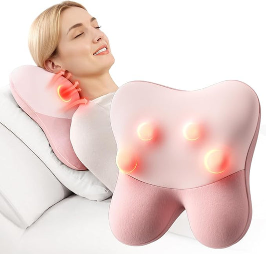 BOB AND BRAD Back Massager with Heat FSA Eligible, EZBack Corded Neck Massager for Pain Relief Deep Tissue, Shiatsu Back Shoulder and Neck Massage Pillow, Full Body Use, Ideal Gifts for Women Mom Wife