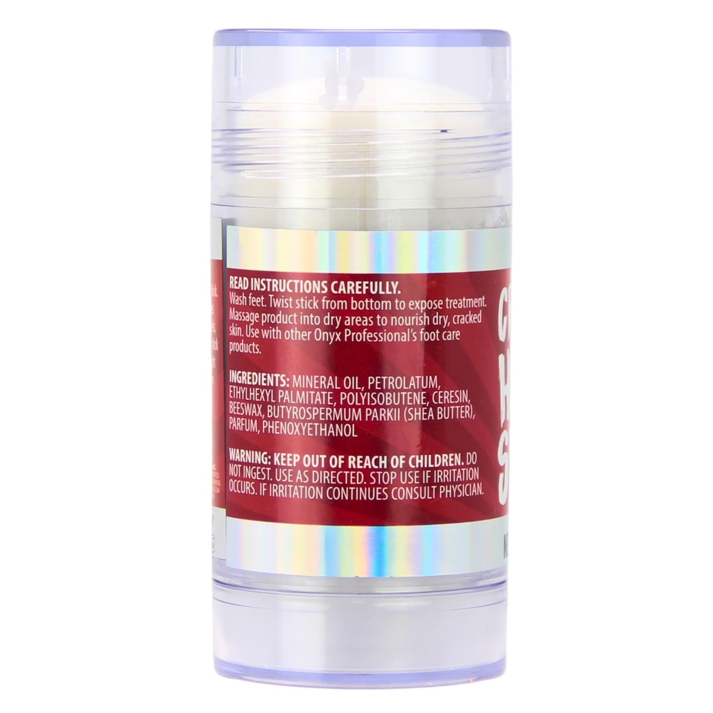 Onyx Professional Cracked Heel Repair Balm Stick for Dry Cracked Feet Treatment, Coconut Scent, 1 pack - Moisturizing Foot Balm, Rolls On, No Mess Like Foot Cream or Foot Lotion, Heel Treatment