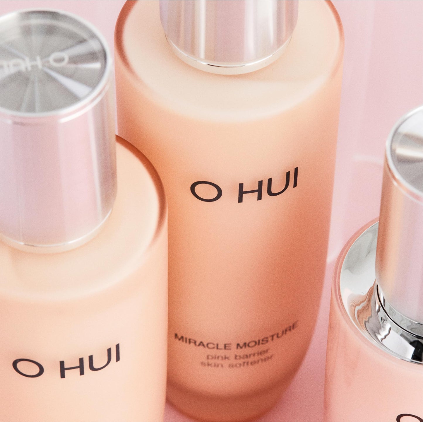 O HUI Miracle Moisture Set | K-Beauty Set, 3 Full Size + 4 Travel Essentials | Helps Strengthen Skin Barrier | Glass Skin | Face cream, Skin Softener Lotion, Face Wash, Emulsion | Ceramide, Peptide