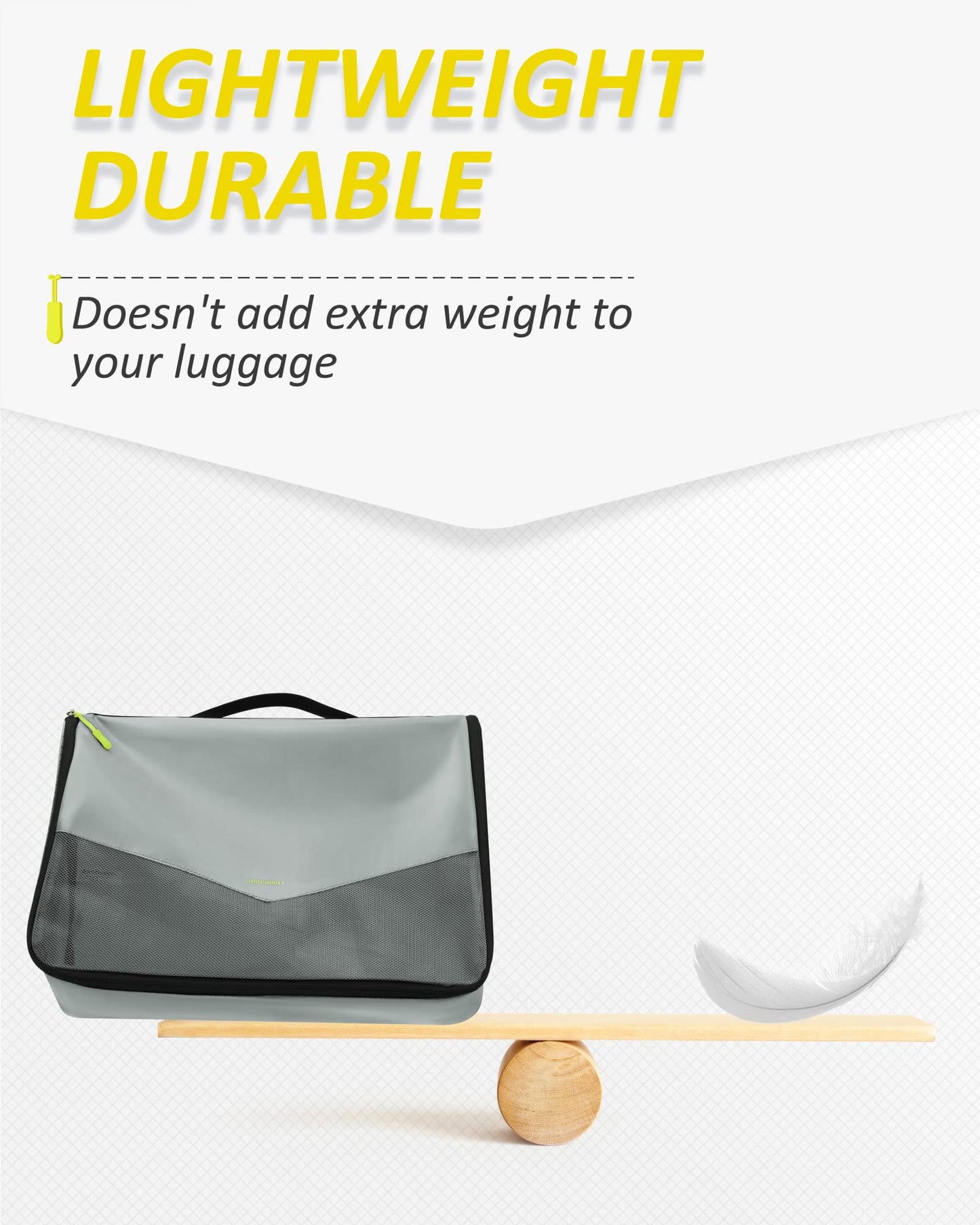 BAGSMART Packing Cubes for Suitcase, 8 Set Travel Packing Organizers Cubes, Lightweight Travel Cubes with Laundry Bag, Durable Luggage Organizer Bag Set with Shoe Bag