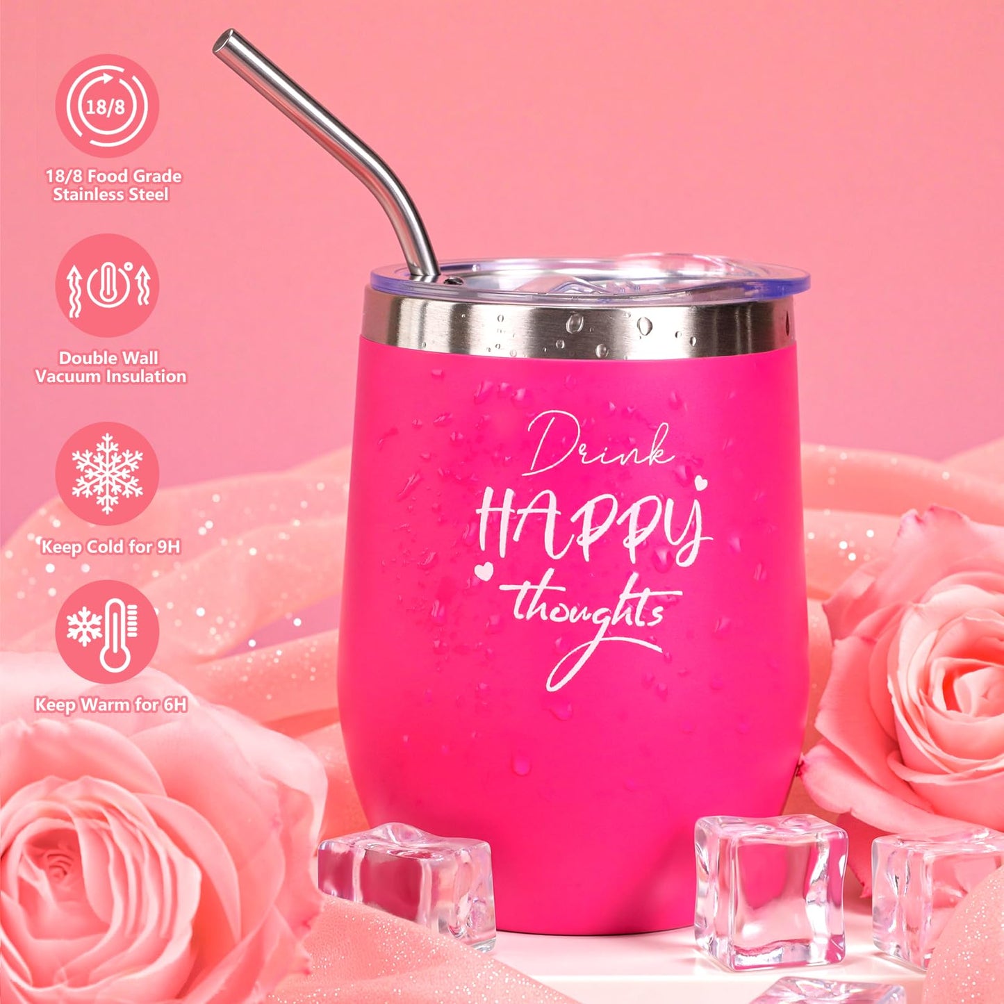 Birthday Gifts for Women, 12 PCS Unique Relaxing Spa Self Care Box Get Well Soon Gifts Baskets, Mothers Day Gifts for Mom, Wife, Girlfriend, Friends, Her Fantasy Box (Pink)