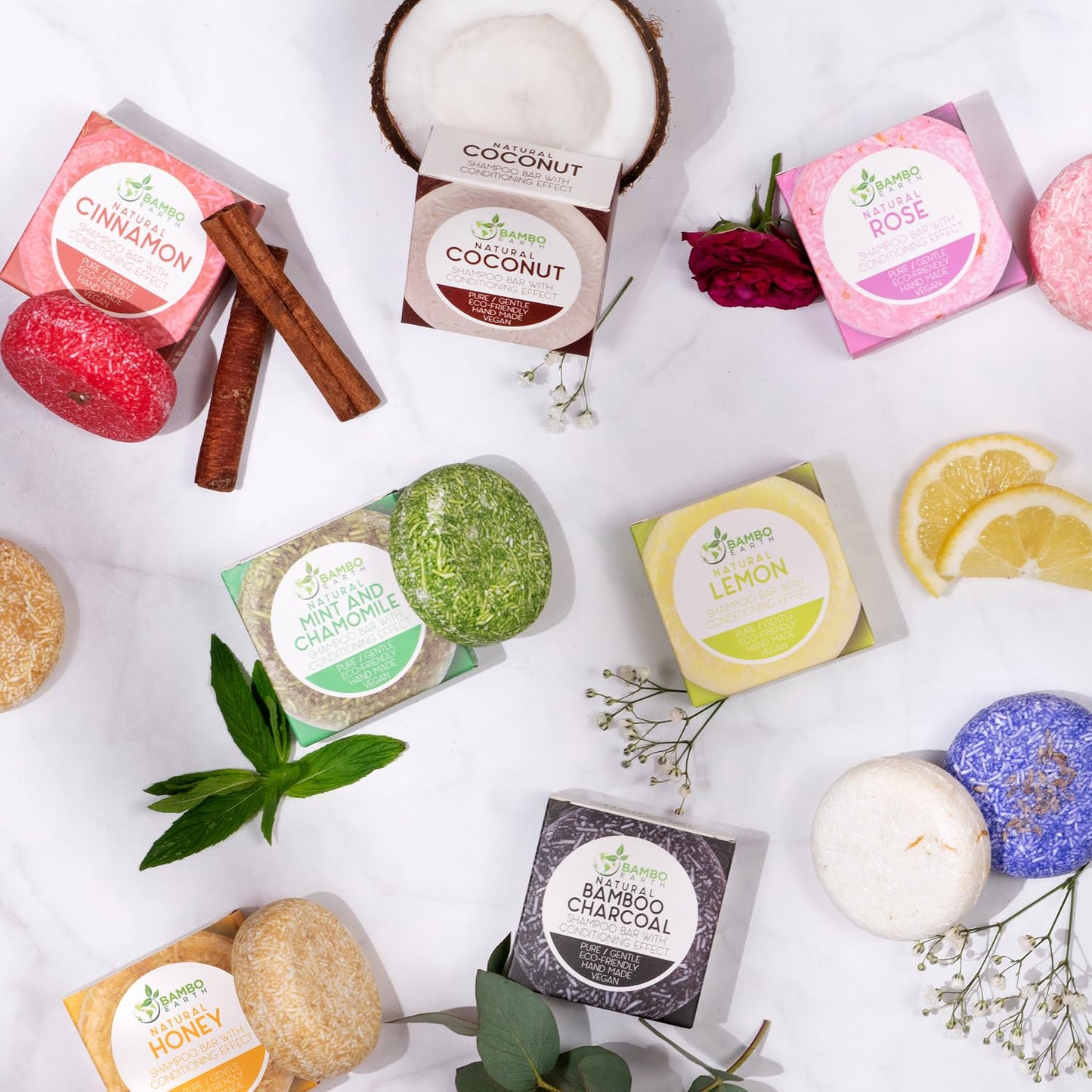 Solid Shampoo Bar And Conditioner Effect Hair Soap – 100% Organic Shampoo Bars For Hair With All Natural Plant Based Essential Oils And Zero Waste Biodegradable Packaging (Lavender)