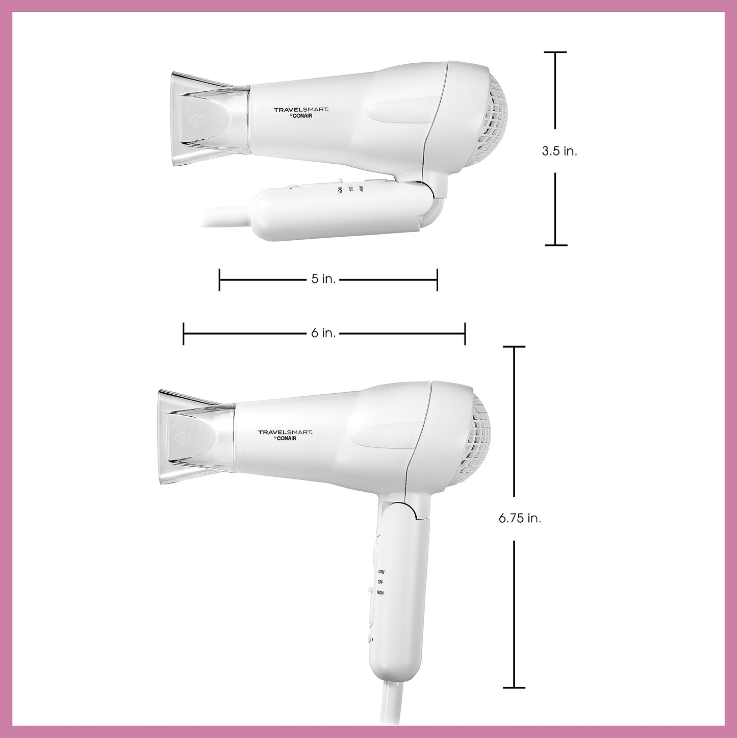 MINI PRO TRAVEL HAIR DRYER