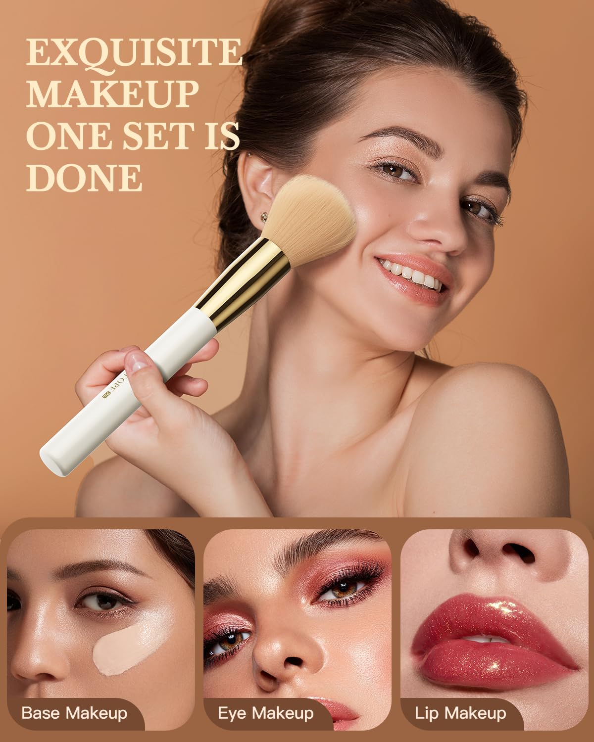 Makeup Brushes Set Professional BESTOPE PRO - 18 Pcs,Double Ended Foundation Concealer Blush Eyeshadow Contour Eyeliner Face Makeup Brush Set,Blending Brush For Makeup With Case Travel,White