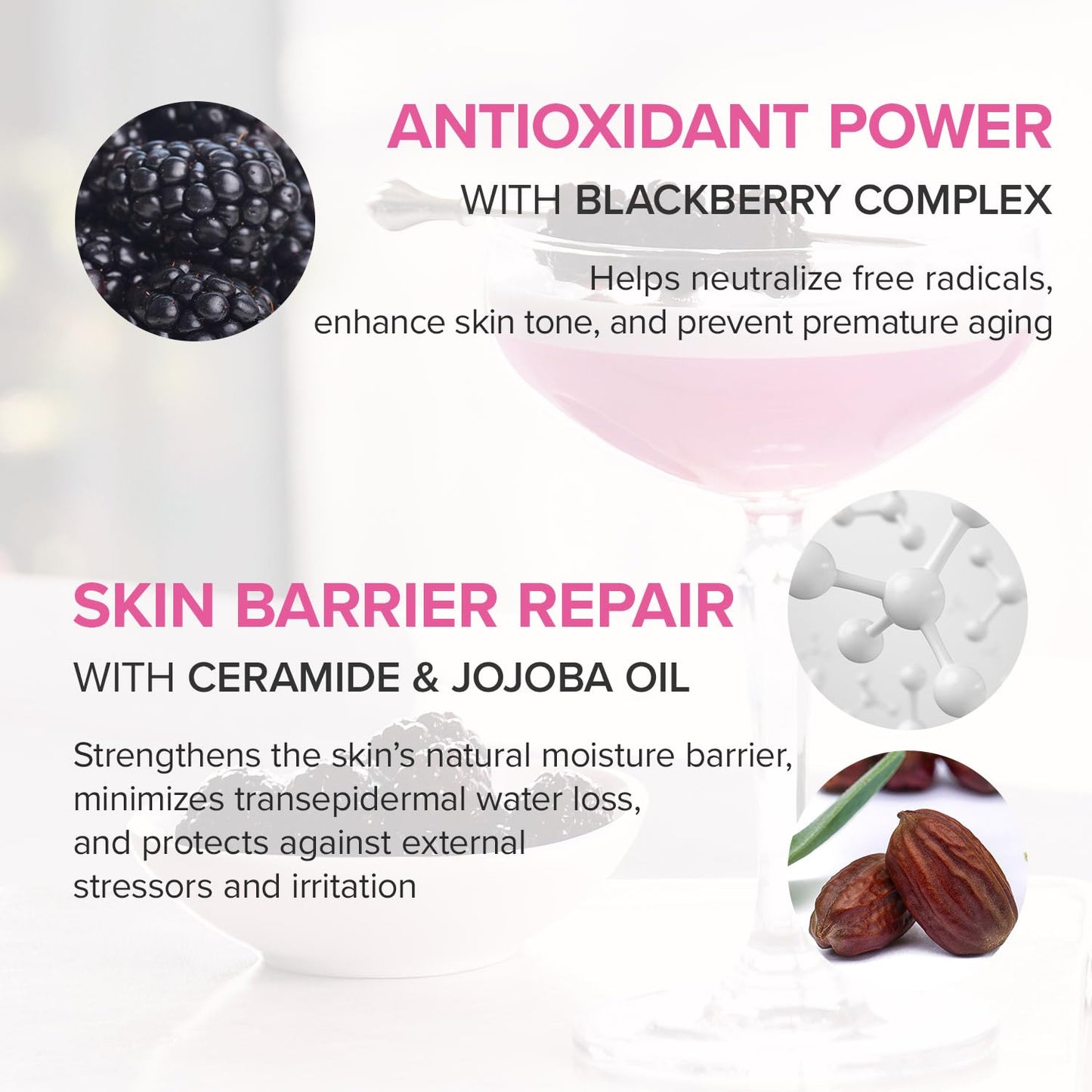 Mary&May Vegan Blackberry Cream Essence | Milky Essence Toner | Deep Hydration | Korean Skincare | Strengthens Skin Barrier | Plumping & Firming | Lightweight Formula (140ml/4.73 fl.oz.)