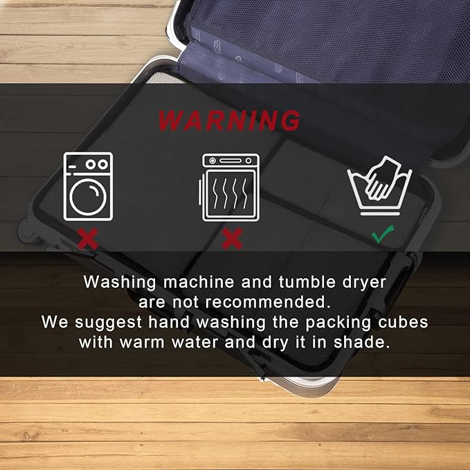 BAGAIL 6 Set Packing Cubes,Travel Luggage Packing Organizers