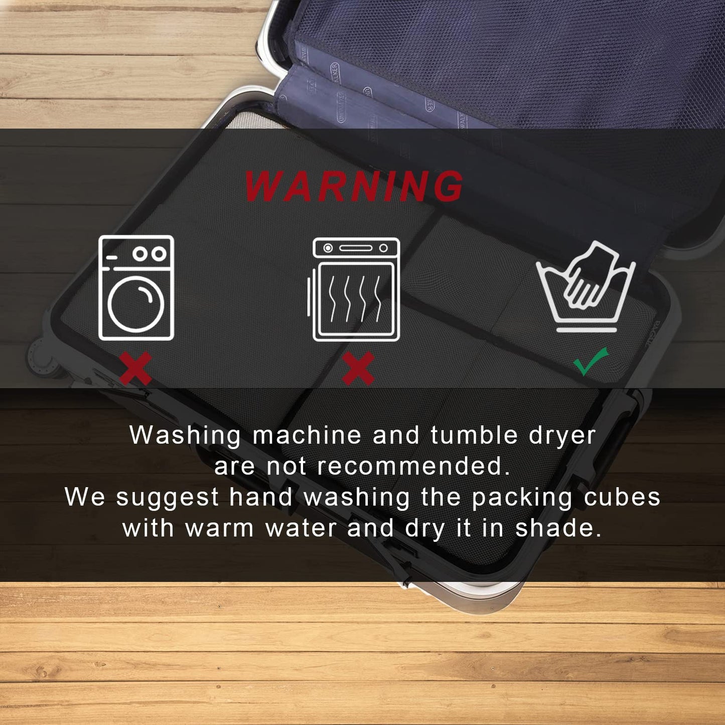 BAGAIL 6 Set Packing Cubes,Travel Luggage Packing Organizers(6Set Pink)