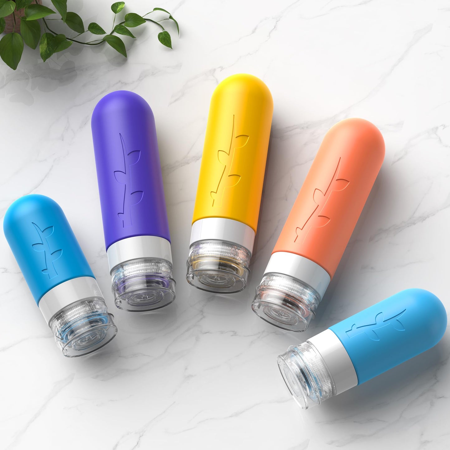 Aeomni 19 pack Travel Bottles for Toiletries, TSA Approved Silicone Travel Size Containers for toiletries Set, Refillable & Leakproof Travel Bottles Kit Travel Size Bottles