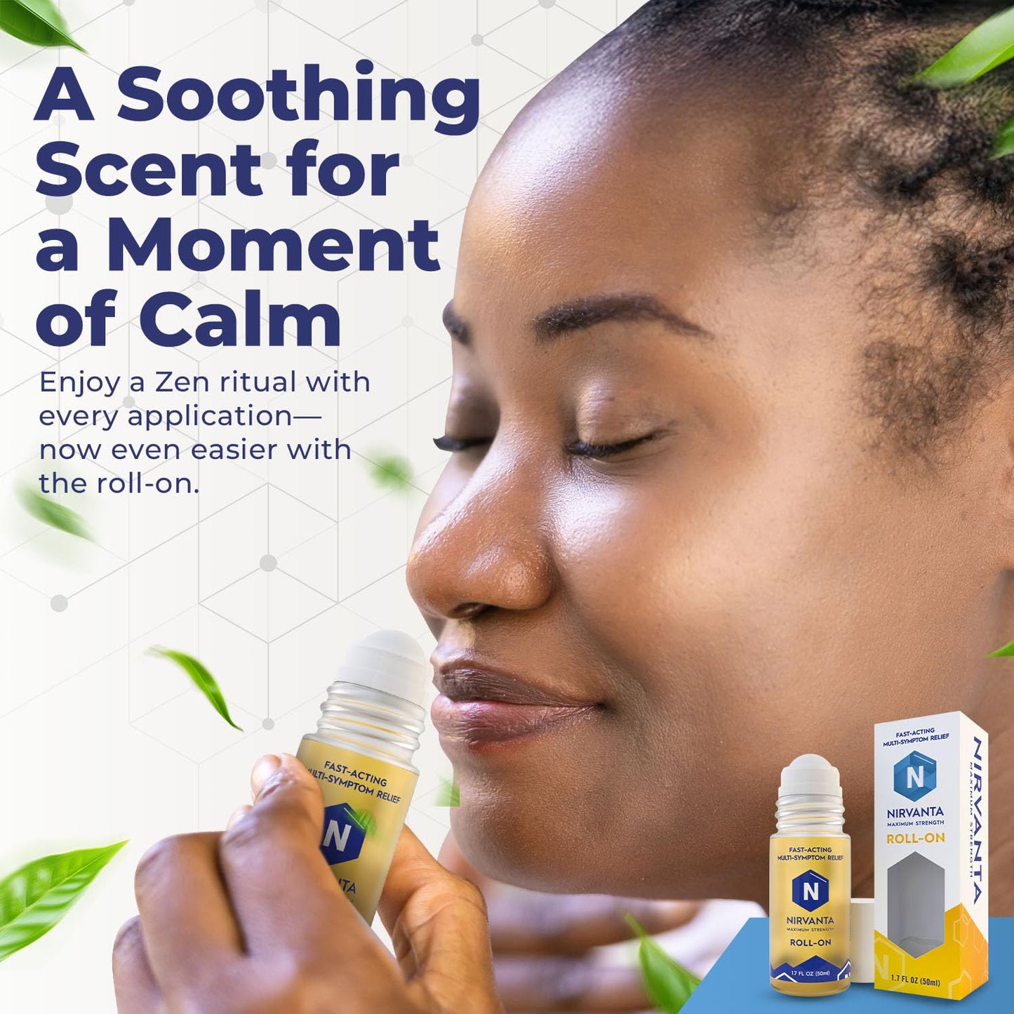 Natural Nerve Comfort Roll-On Oil 1.7oz – Fast-Absorbing with Rosehip, Frankincense and Myrrh - Soothing Support for Neck, Back & Joints – Lightweight and Non-Greasy