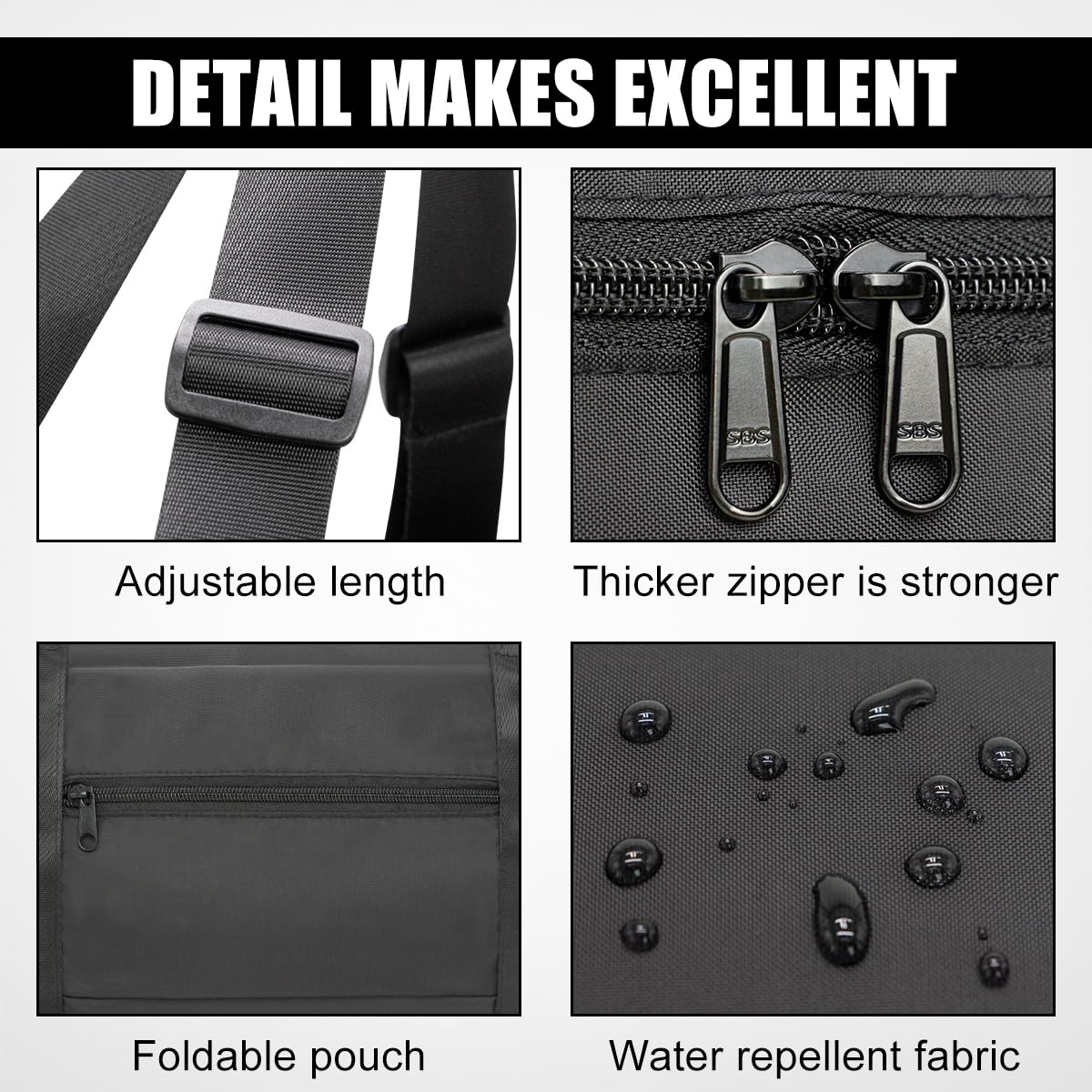 Small Duffle Bag for Travel, Personal Item Travel Bag Foldable Travel Tote Mini Gym Bag for Men Women, Black
