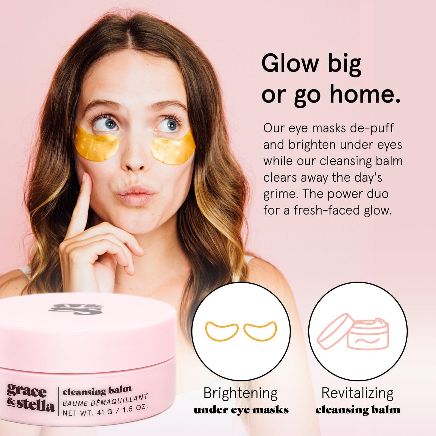 grace & stella Award Winning Skin Care Set - Gifts for Her - Travel Essentials with Under Eye Masks, Serum, Cleanser, Lip Balm - Birthdays, Bachelorette, Bridesmaids, Teen Gifts - Vegan Self Care