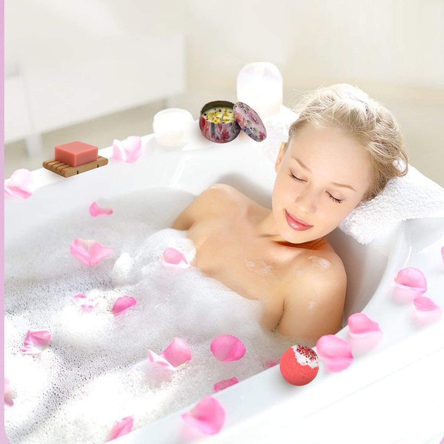 BEECO GIF2U Spa Gift Baskets for Women,Luxury Self Care Gifts for Mom,Get Well Soon Gifts for Friend,Thank You Relaxing Box Gifts for Women 20th,30th,40th,50th,60th 70th 75th Birthday,Anniversary