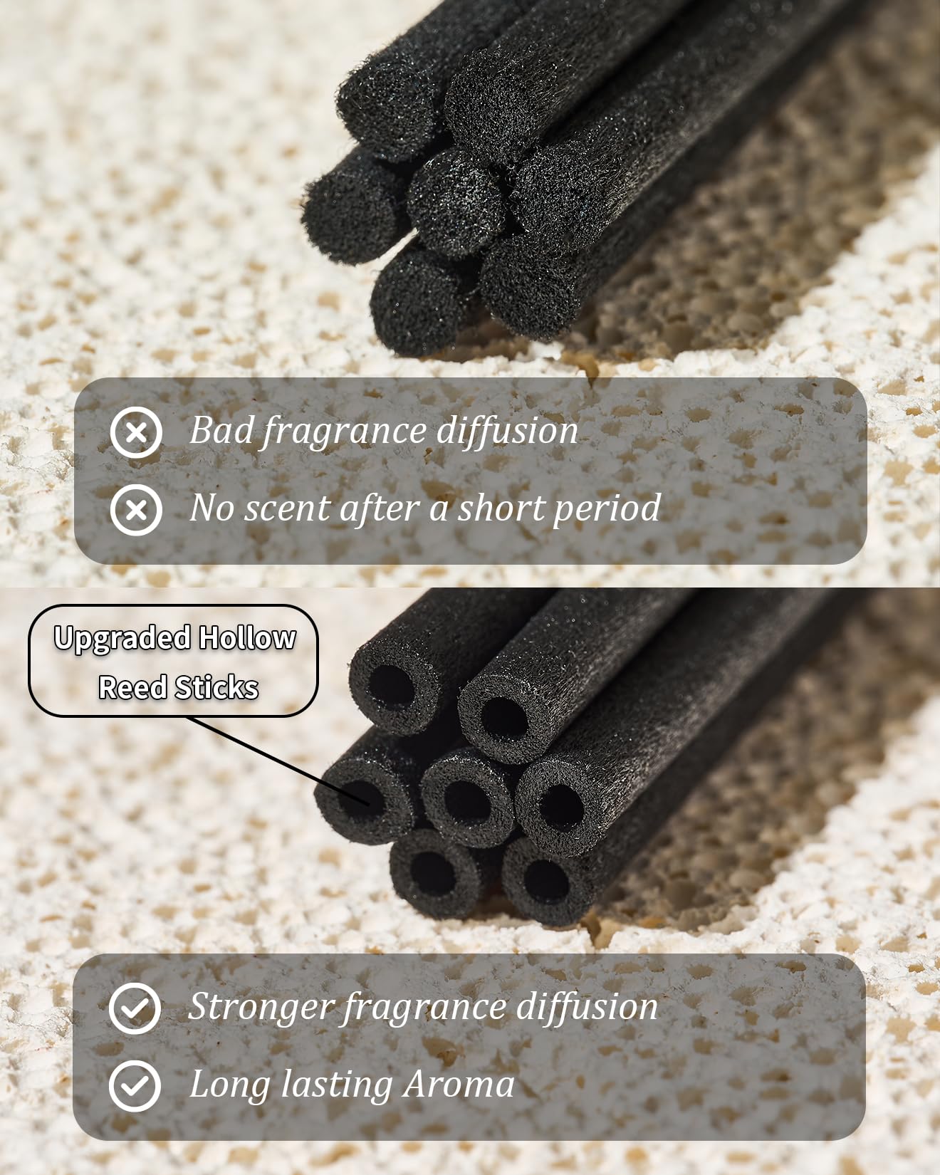 M&SENSE Eucalyptus Spearmint Reed Diffuser Set - 7.04oz Diffuser with Sticks, Rich Fragrance & Refreshing Non-Toxic Scent for Home Bathroom Office Study Other Workspaces Needing Focus, Gifts for Women