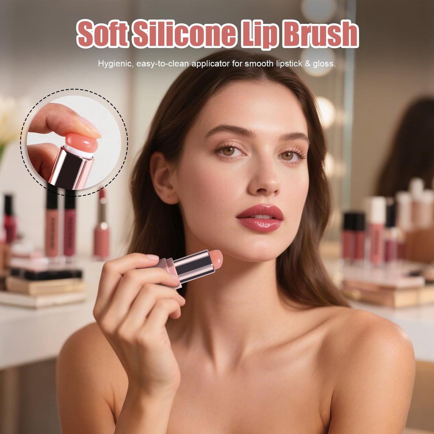 BS-MALL Makeup Sponge Set With Diamond-shaped Kabuki Powder Brush - 14 Pcs Portable Blender Sponge, Triangle Puff And Multi-functional Sponges For Liquid, Cream,With Travel Case (Orange Pink)