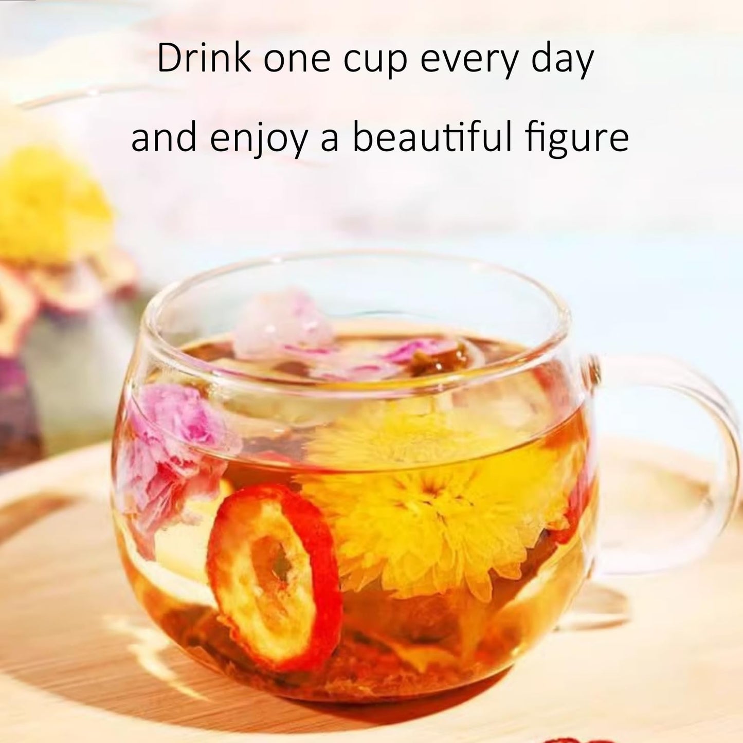 2 Pack -60 Bags Winter Melon Lotus Leaf Tea,Chrysanthemum,Winter Melon,Orange Peel,Cassia Seed,Buckwheat,Hawthorn,Lotus Leaf,Red Rose,Blend Formula Tea (2box)