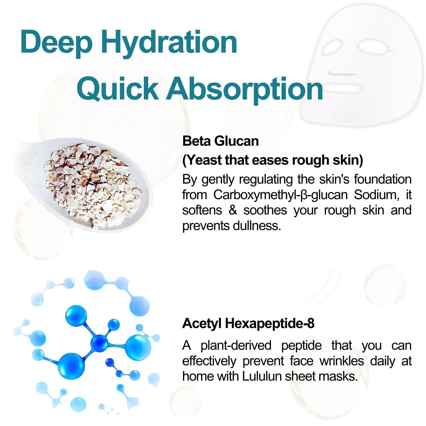 Lululun 21 Sheet Anti Aging Face Mask for Women & Men, Daily Face Mask Sheets with Rice Extract, Acacia Honey, Collagen& Ceramides, Organic Face Masks Skincare & Sheet Mask from Japan PRECIOUS TRIO