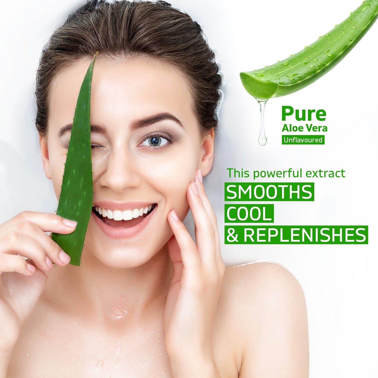 Belleza Solutions Aloe Vera Soothing Gel from freshly cut 100% Pure Aloe - Big 12oz - Vegan, Unscented - For Face, Skin, Hair, Sunburn relief (Unflavored)