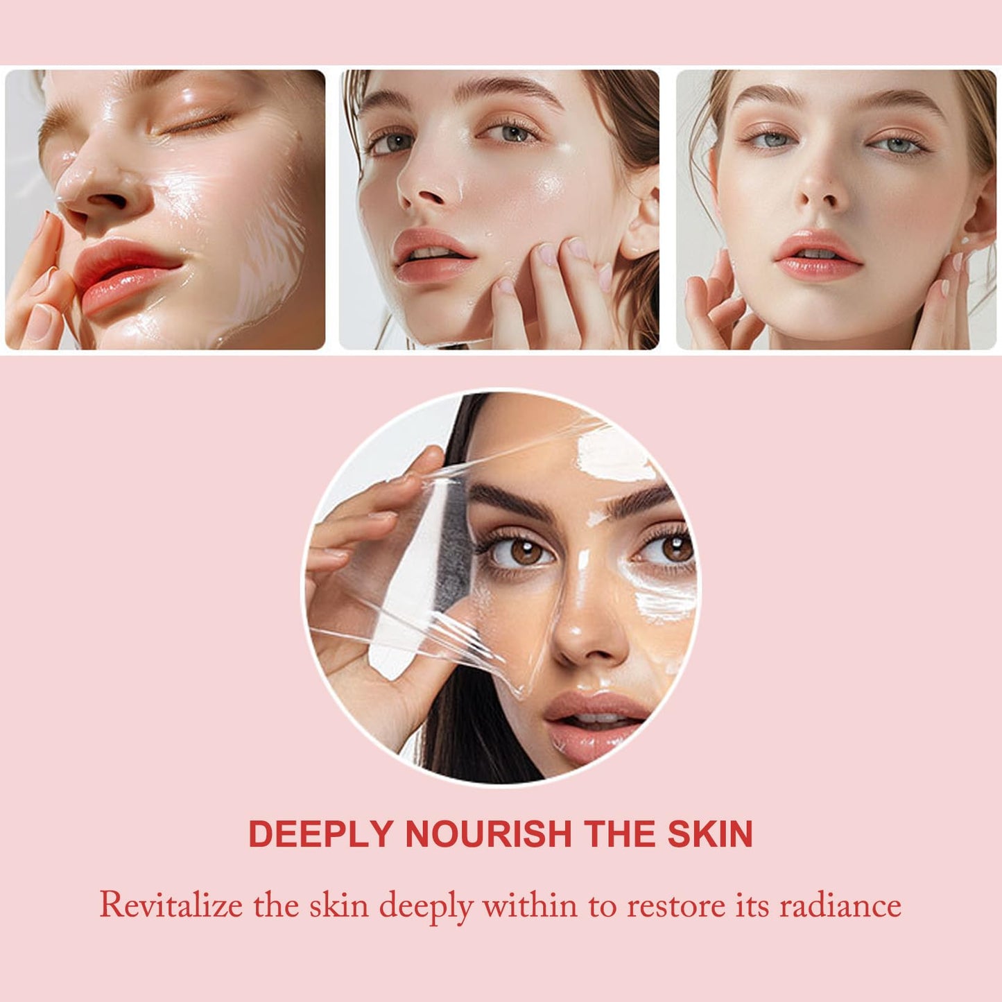 Ayzololo Collagen Night Wrapping Mask,Overnight Collagen Wrapping Mask,Collagen Peel Off Face Mask,Elasticity and Hydration Care,2.53 fl.oz(Brush Included)