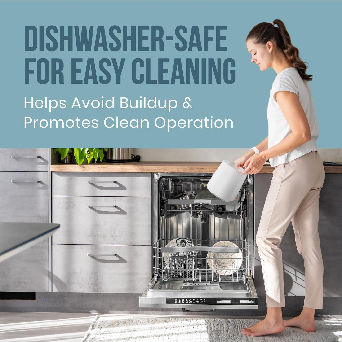 Fontaines Luxury Top-Fill Cool Mist Humidifier - 360° Ultra-Fine Spray, Whisper-Quiet Operation, Dishwasher-Safe Tank, Nightlight & Auto Shut-Off, Easy to Clean for Home, Bedroom, Baby Nursery