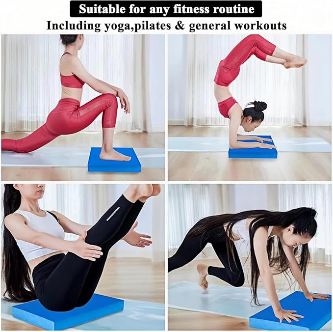 Balance Pad – Stability Trainer for Balance, Stretching, Physical Therapy, Exercise, Mobility, Rehabilitation and Core Training Non-Slip Closed Cell Foam Premium Balance Pad Knee Pad