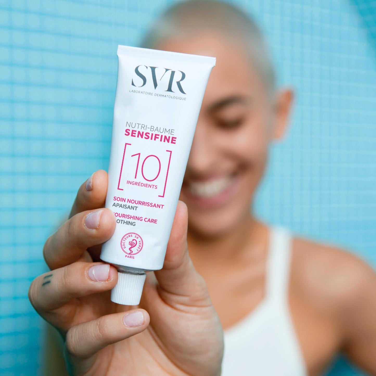 SVR Sensifine Nutri Balm Nourishing Rich Face Cream With Shea Butter & Squalene For Sensitive, Very Dry Skin. 24hr Soothing, Fragrance-free Moisturizer, 1.3 Fl.oz.