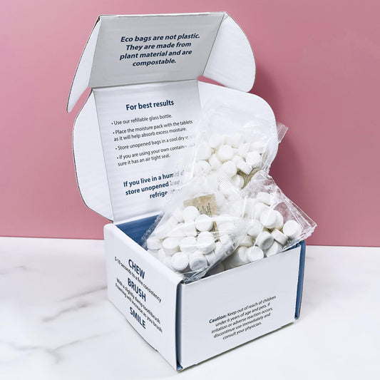 Weldental Chewtab Toothpaste Tablets Bubble Gum Refill