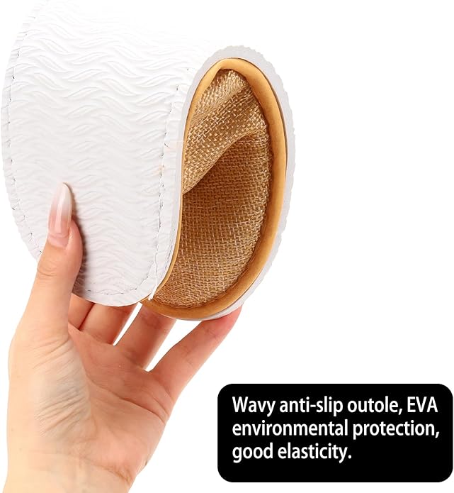 24 Pairs Spa Slippers Flip Flops Disposable Slippers for Hotel Guests Women Men Closed Toe Super Comfort White